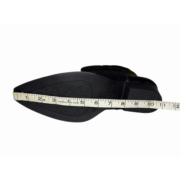 Portland Boot Company Size 10 Olympia Womens Black Cowgirl Western Boots Wide Ca - Picture 11 of 12